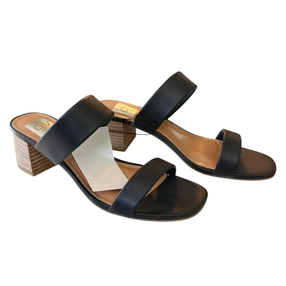 Dolce Vita DV Black Lextra Slip On Sandal Size 7.5